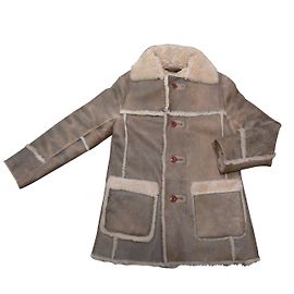 Full Circle Blazer de Pele Taupe Taupe
