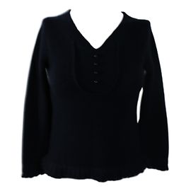 Pull Louis Vuitton Bleu Marine Laine et Mohair S Bleu Marine