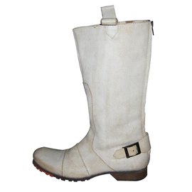 Autre Marque-Bottes were are-Blanc