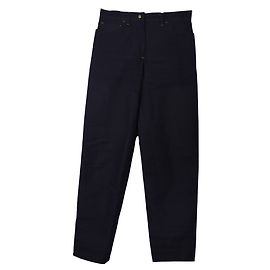 Calça Louis Vuitton Azul Índigo de Algodão Tamanho 36 Azul