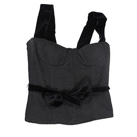 Louis Vuitton Korsett Schwarz Samt Schwarz