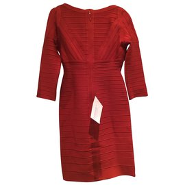 Herve Leger-Dresses-Red
