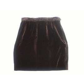 Yves Saint Laurent Jupe vintage Marron