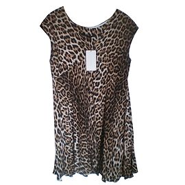 Zara Vestidos Estampado de leopardo