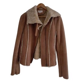 Autre Marque Biker jackets Beige