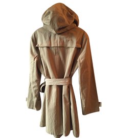 michael kors trench coat with hood