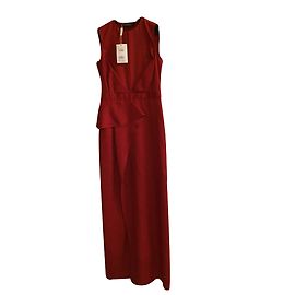 Salvatore Ferragamo Kleid Dunkelrot Viskose Bordeaux