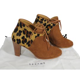 SéZane-Ankle Boots-Caramel