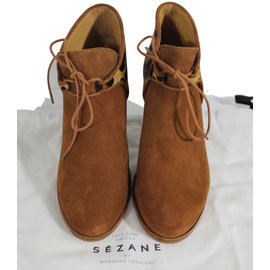 SéZane-Ankle Boots-Caramel
