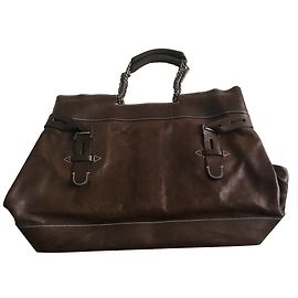 Bolsa tote Golden Goose de couro marrom Marrom