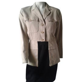 Alaïa Chaquetas Beige