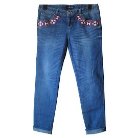 April May Jeans Blau