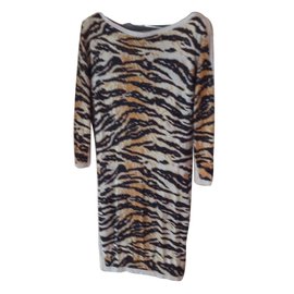 Dolce & Gabbana-Vestidos-Estampado de leopardo