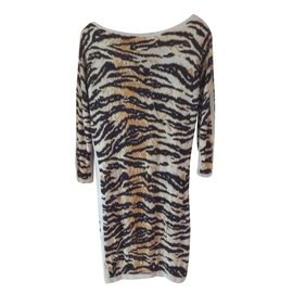 Dolce & Gabbana-Vestidos-Estampado de leopardo