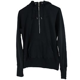 Felpa con cappuccio Nike blu navy in cotone Taglia M Nero