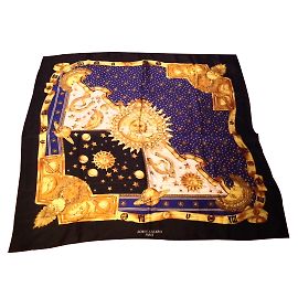 Azzaro Silk scarves Blue