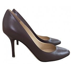 Jimmy Choo Heels Taupe Leather Size 36 Taupe