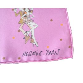 Hermès-Bufandas-Rosa