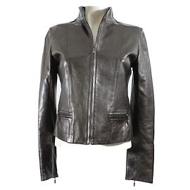 Apostrophe Brown Lamb Leather Jacket Size 36 Brown
