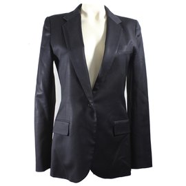 Barbara Bui Black Wool Blazer Size 38 Black