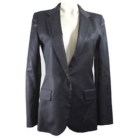 Barbara Bui Blazer Schwarz Wolle Größe 38 Schwarz