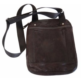 Longchamp-Bags Briefcases-Brown