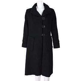 Zapa Wollmantel Schwarz Größe 40 Schwarz