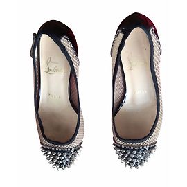 Bailarinas Christian Louboutin de charol negro Negro
