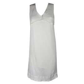 Robe Sandro Crème en Lin et Soie Écru