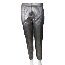 Claudie Pierlot-Pants, leggings-Silvery
