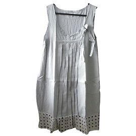 Vestido Scarlett Roos Gris de Algodón Sin Mangas Gris
