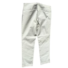 Dsquared2-Pantaloni, ghette-Bianco