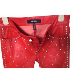 Isabel Marant-Pants, leggings-Red