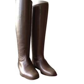 Hermès-Boots-Beige