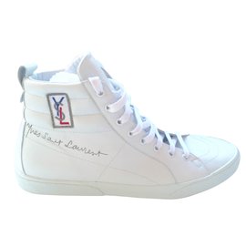 Yves Saint Laurent-scarpe da ginnastica-Bianco
