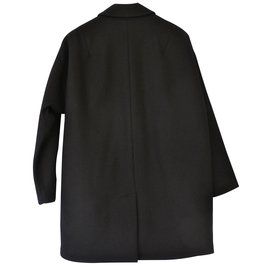 Zadig & Voltaire-manteau noir cachemire-Noir