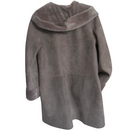 Manteau en peau de taupe Clearance