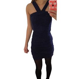 Vestido Maje de algodão azul tamanho 36 Azul
