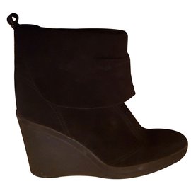 Janet & Janet bottines compensées Noir