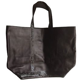 inconnue Black Lamb Leather Tote Bag Black