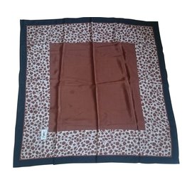 Yves Saint Laurent sciarpe Marrone