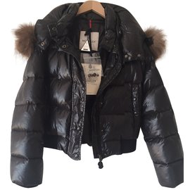 Moncler-Coats Outerwear-Black