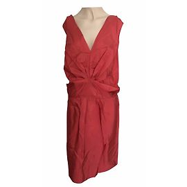 Robe Marni Rouge Saumon Papaye en Viscose Rouge