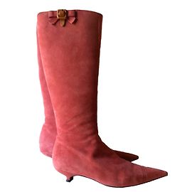 Miu Miu Botas Rosa