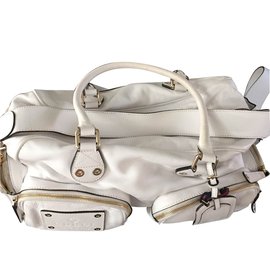 Gucci Leather Handbag White White