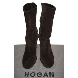 Hogan-Botas de tornozelo-Marrom