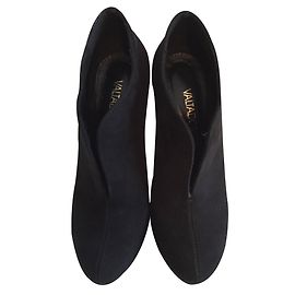Autre Marque Bottines Valtadoros en daim noir Noir