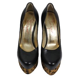 Escarpins Walter Steiger en cuir noir à plateforme taille 36 Noir