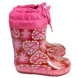 Agatha Ruiz de la Prada Moon Boots Pink Cloth Size 31 Pink