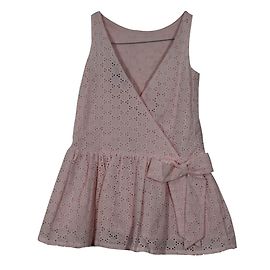 Autre Marque Vestido rosa sem mangas e com costas nuas para menina Rosa
